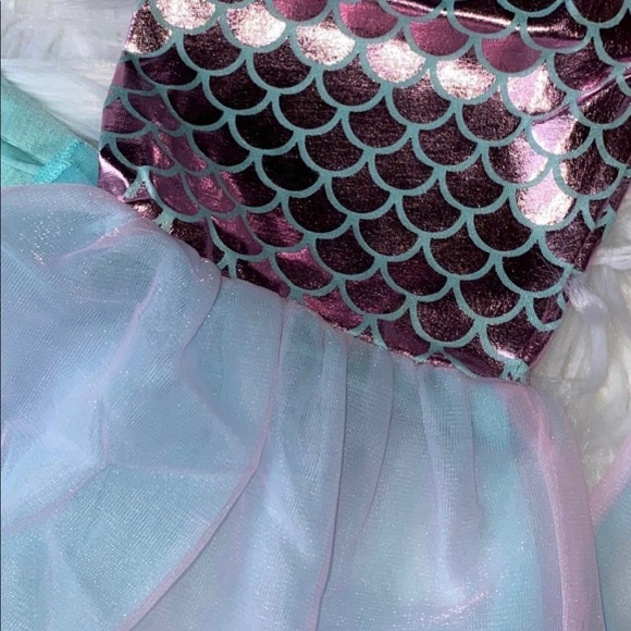 NWT Chasing Fireflies Boutique Mermaid Dreams - Ocean Beach Sea Pajamas PJ’s 2T - Picture 7 of 7